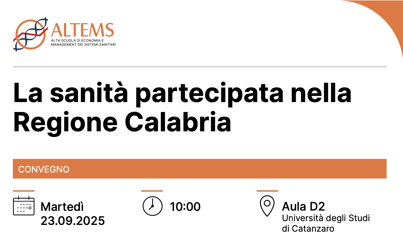 La sanità partecipata nella Regione Calabria